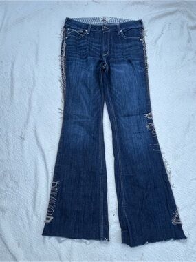 Ariat REAL Denim Midnight Fringe Flare Jeans